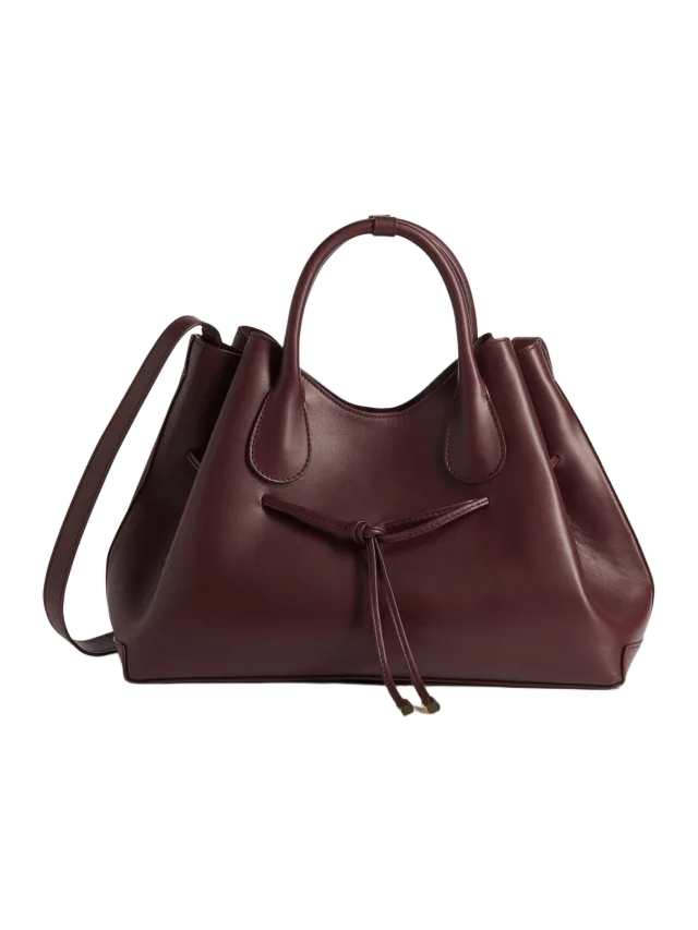 Flattered Maris Tote Bag Leather Burgundy