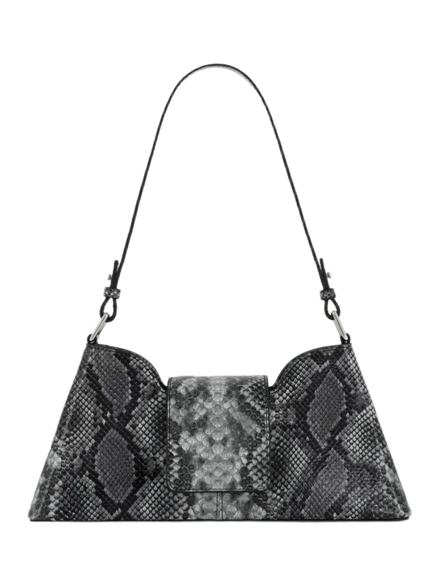Justine Clenquet Marla Grey Python Bag
