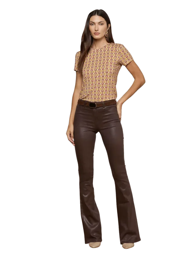 L’Agence Marty Coated Flare Jean