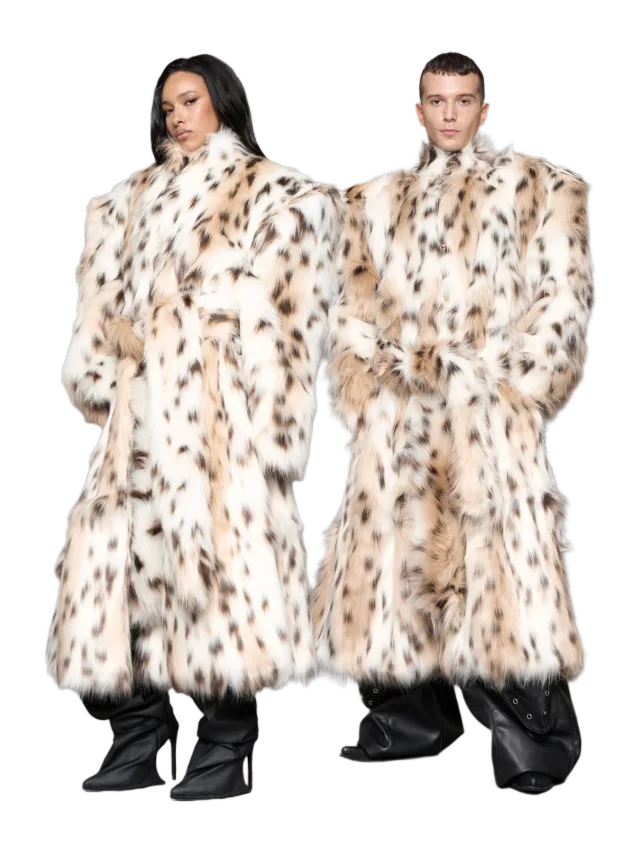 Namilia Midnight Faux Fur Coat Snow