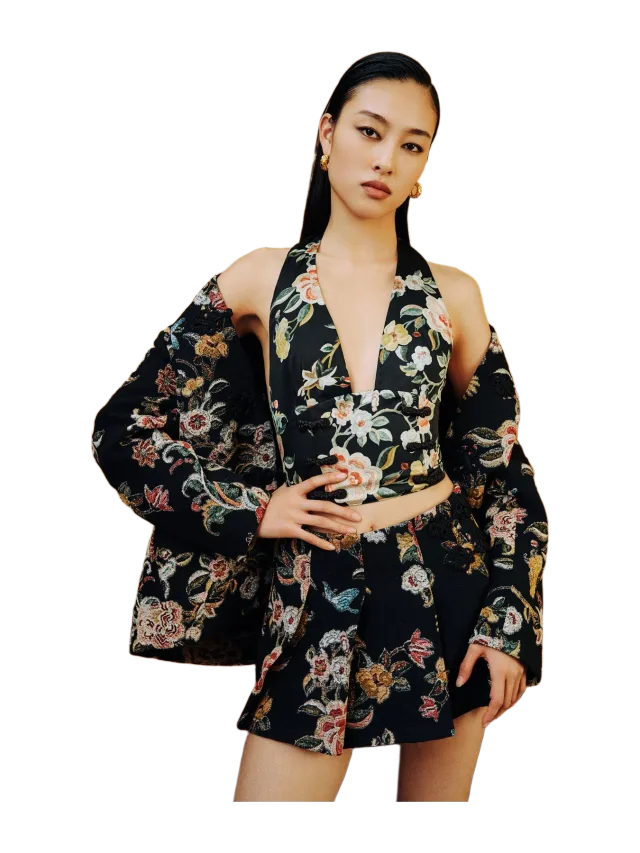 Sau Lee Miles Brocade Jacket