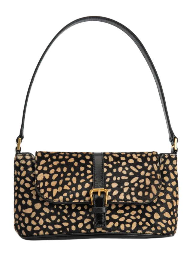 By Far Miranda Baguette Pony Hair Shoulder Bag