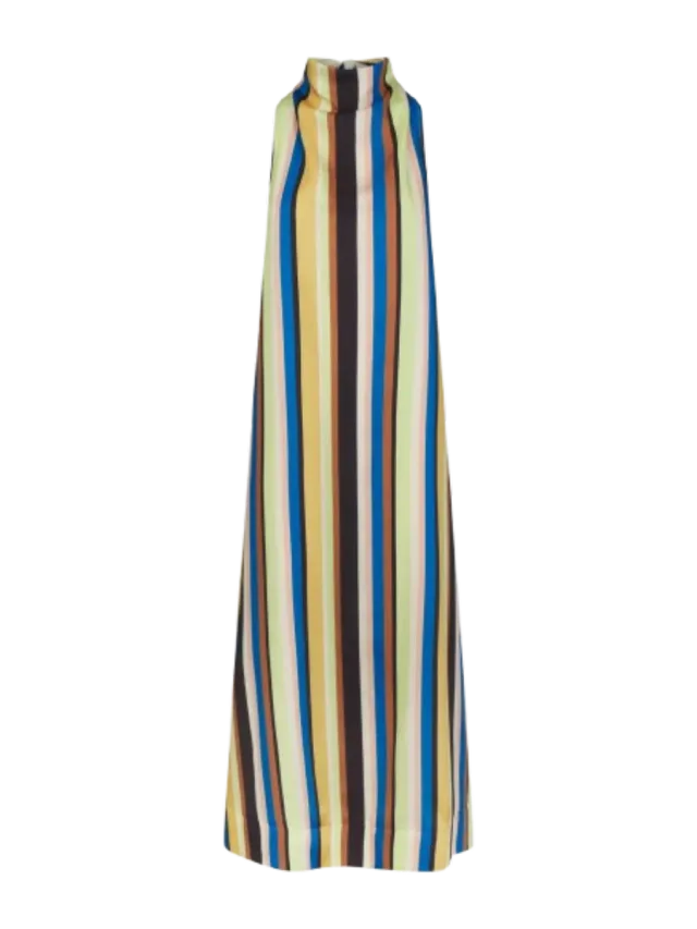 Simon Miller Mona Twill Dress In Ocean Stripe