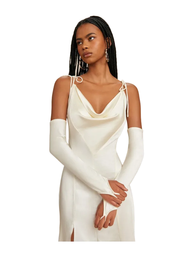Cult Gaia NASSIA GOWN - OFF WHITE