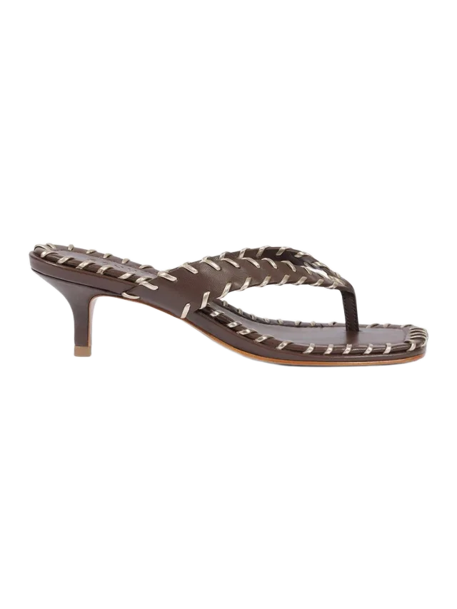 Schutz Nayra Leather Thong Sandal