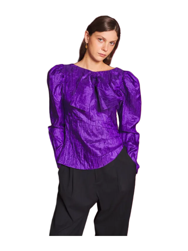 Finding Fortunes Nephrite Taffeta Top