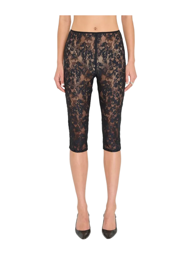Amanda Uprichard Nico Capri Pants in Lace