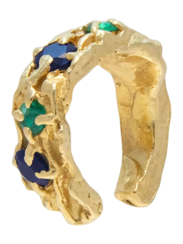 Loveness Lee Nita Sapphire Emerald Cuff