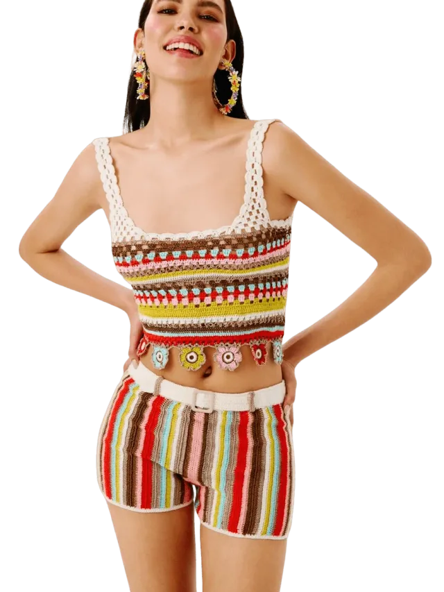 My Beachy Side Noa Hand-Crocheted Top