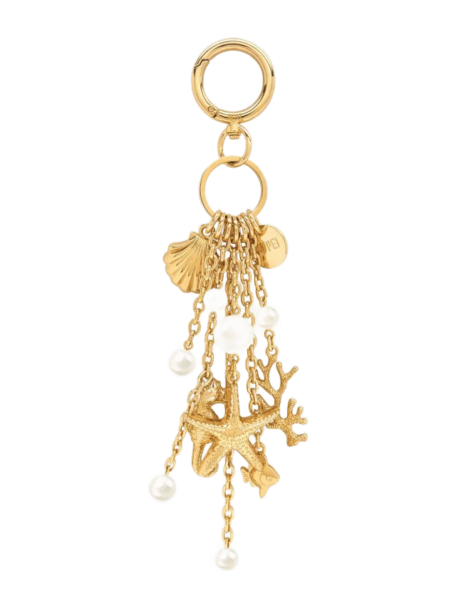 JW Pei Ocean Creature Faux Pearl Bag Charm - Gold