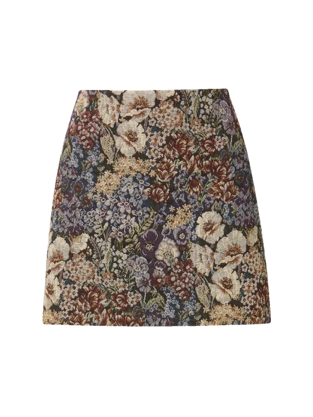Veronica Beard Ohemia Brocade Mini Skirt