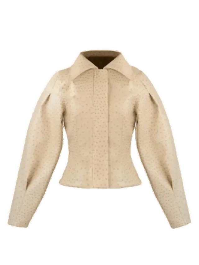 Yellow The Label Olsen Ostrich Jacket