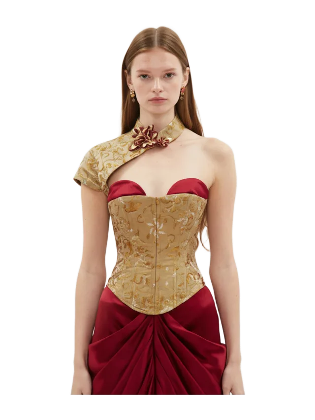 Kim Shui One Shoulder Corset Top-Pre Order