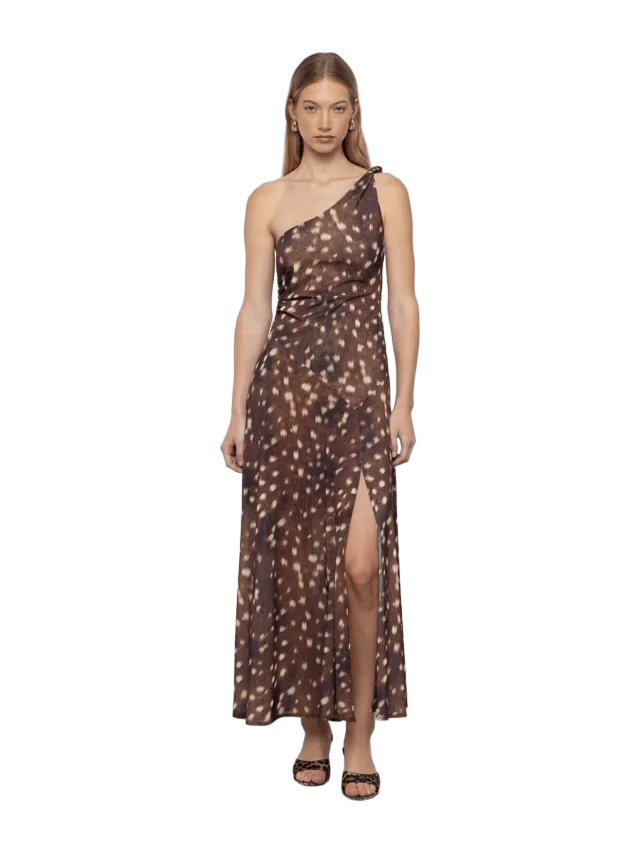 ESTHÉ One-Shoulder Twist Maxi Dress
