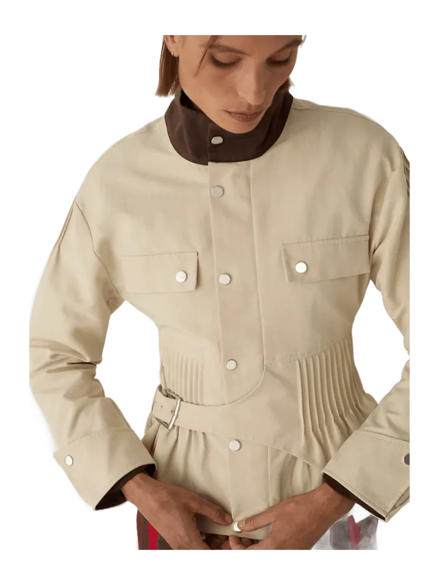 Laagam Orly Ecru Serge Jacket