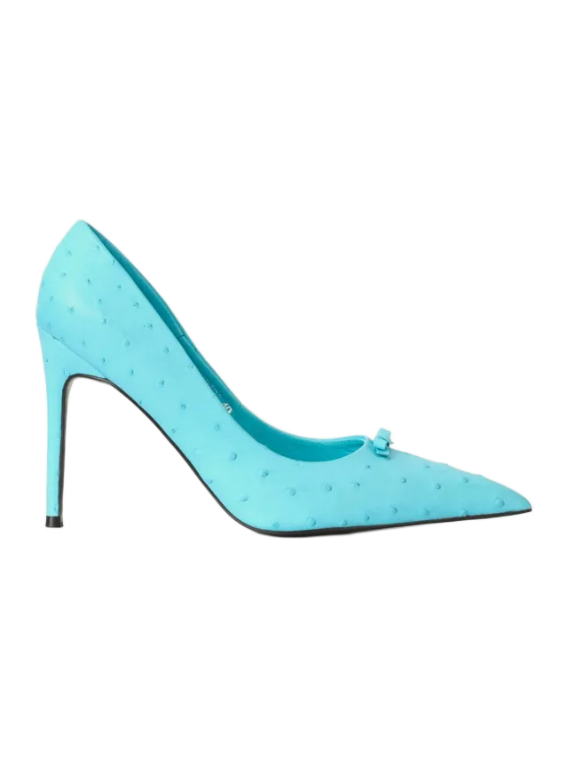 Fancì Club Ostrich Leather Stiletto Heels