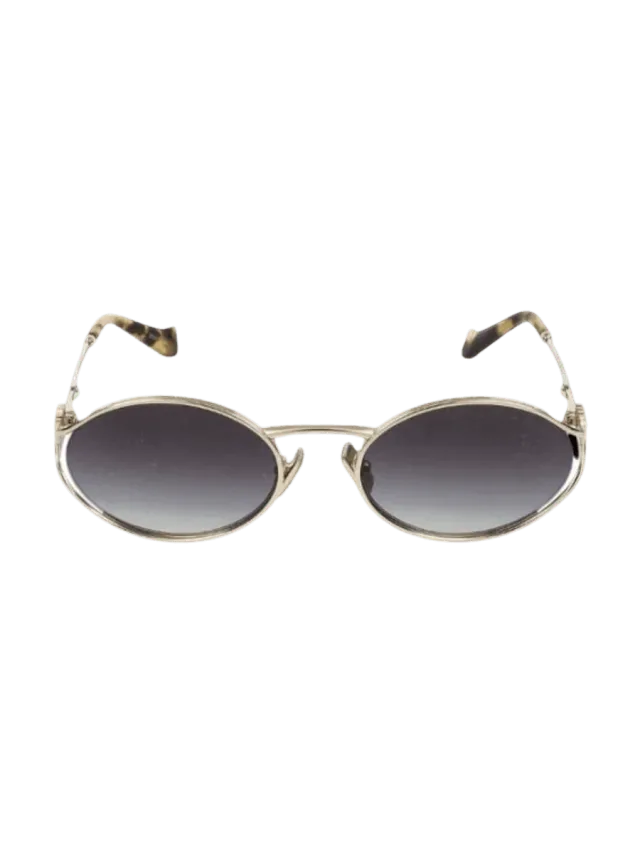 Miu Miu Oval Frame Sunglasses