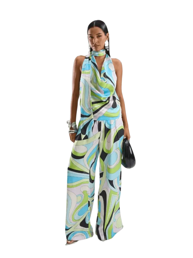 Cin Cin Palace Pants - Mars Blue