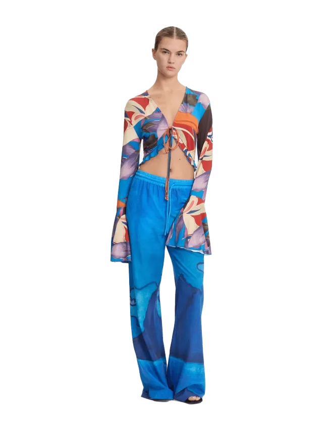 Donde Esteban Palenque Flores Jersey Blouse