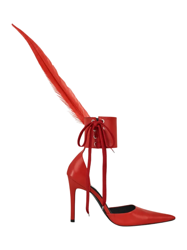 Fancì Club Parrot Ankle Lace-up Heels