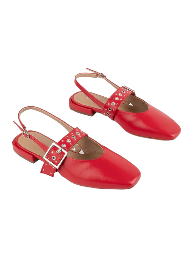 Intentionally Blank PEARL SLINGBACK NATURAL SOLE BALLET FLAT