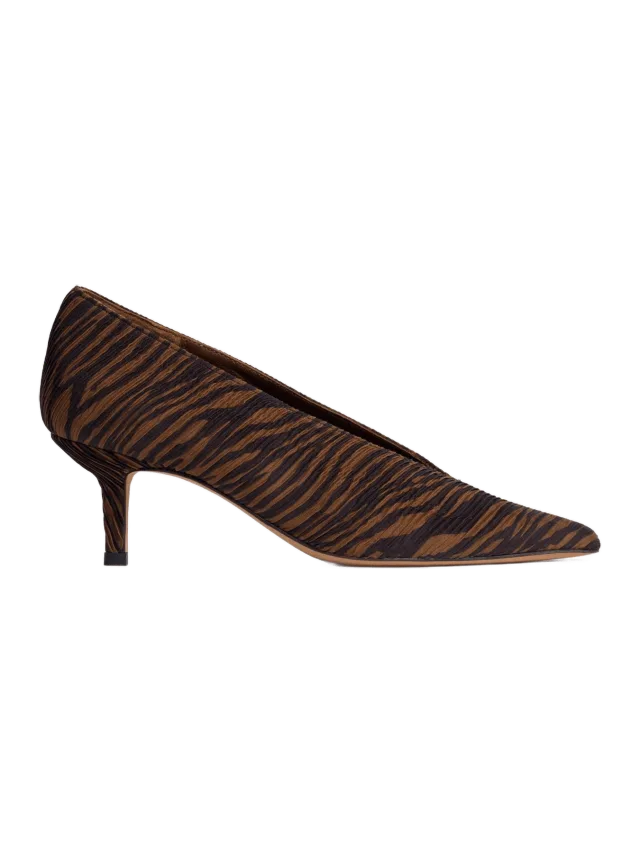 Anonymous Copenhagen Phia 55 pin Pleated zebra Chocolate shades