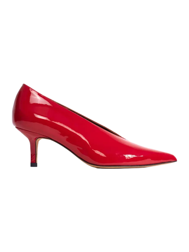 Anonymous Copenhagen Phia 55 pin Polished soft calf Ruby red