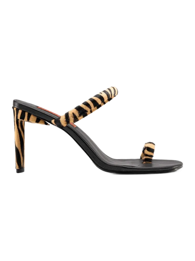 Simon Miller Pipe Heel In Brown Zebra