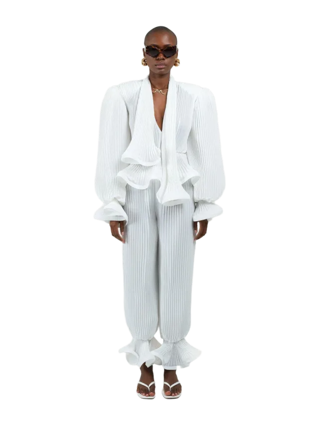 Pleated Balloon Pants