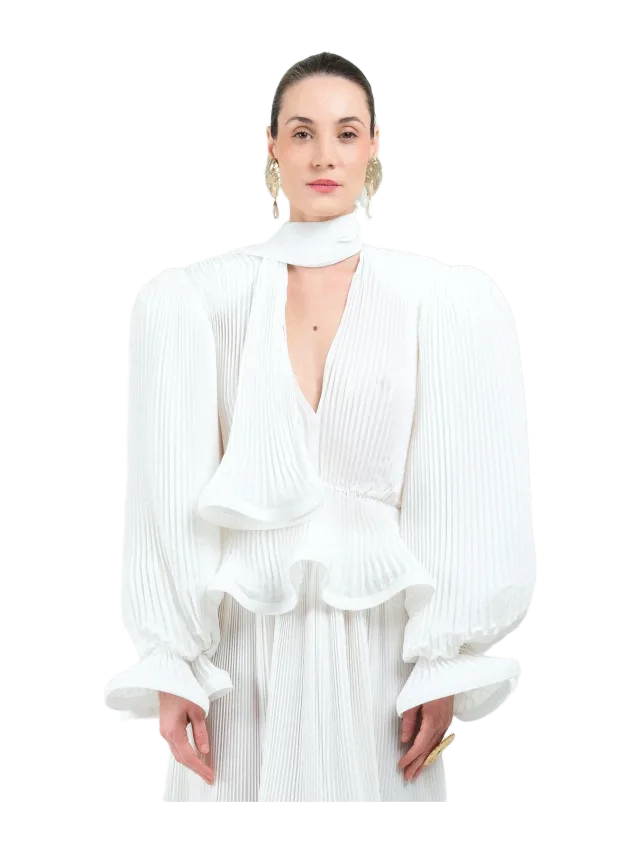 Pleated Puffy Shirt