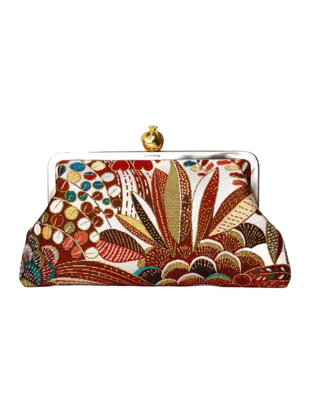 Sarah's Bag Pomegranate on Brown Jungle Classic Bag