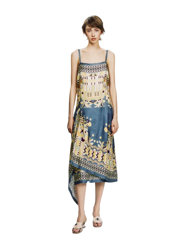Pueblo Deco Border Dress