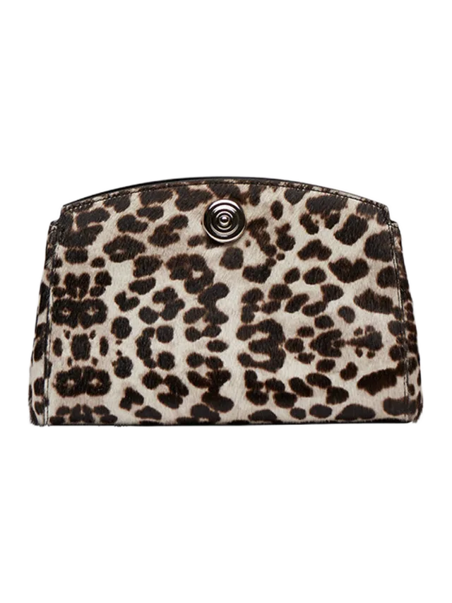 Liffner Pushlock Clutch Snow Leopard