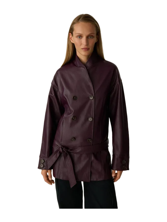 Laagam QUINN PLUM LONG JACKET