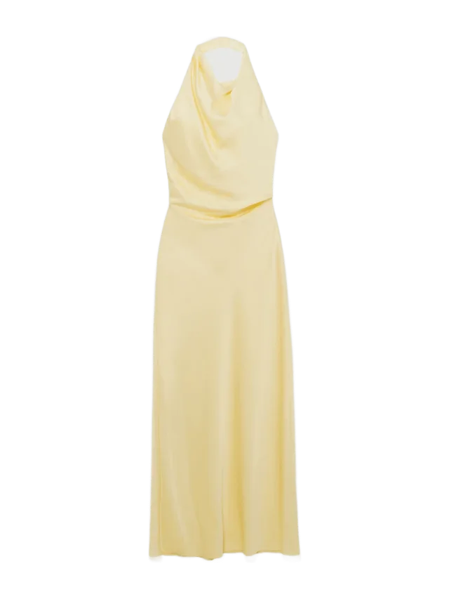 SIMKHAI Reannon Draped Satin Gown