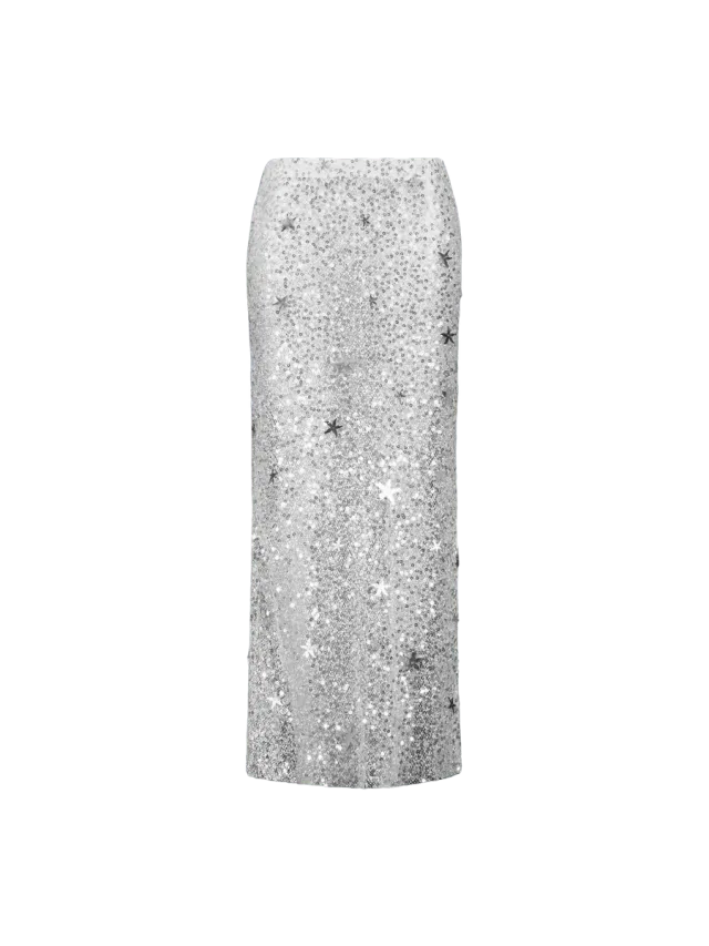 Leslie Amon Rena Skirt - Silver