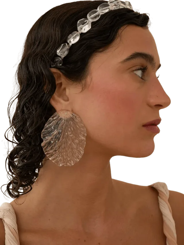 Lelet NY Resin Maya Petal Earrings
