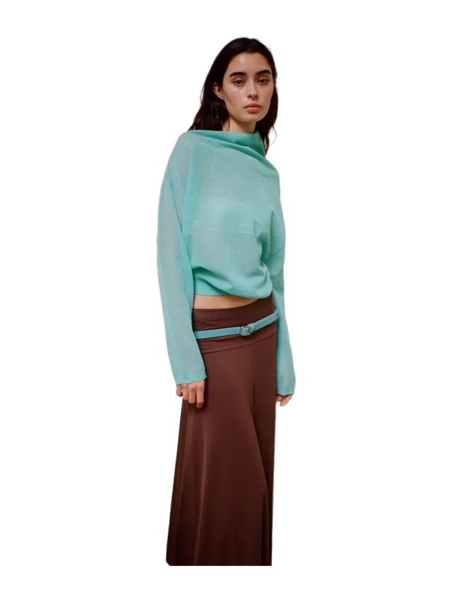 Belle Anna Reve Sweater - Aqua
