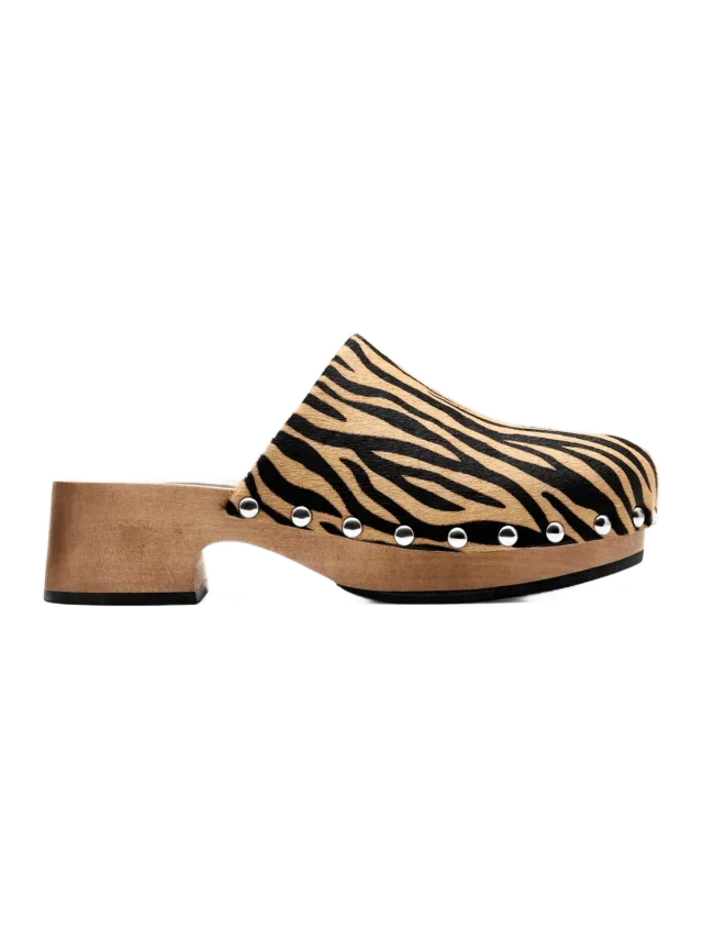 Simon Miller Rio Wood Clog in Zebra