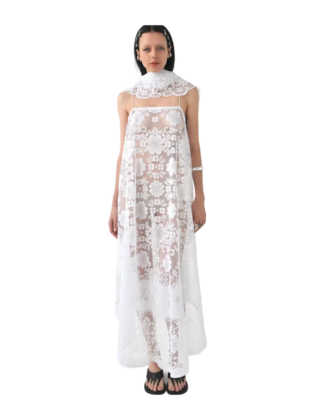 Concept A Label Roan Vintage Lace Maxi Dress and Scarf