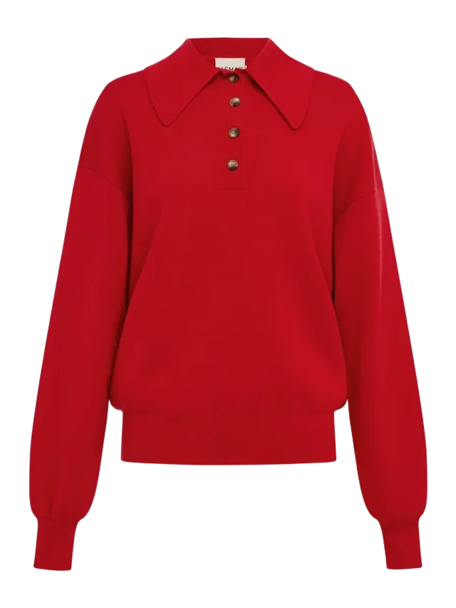 Alémais ROCKY KNIT POLO CHERRY