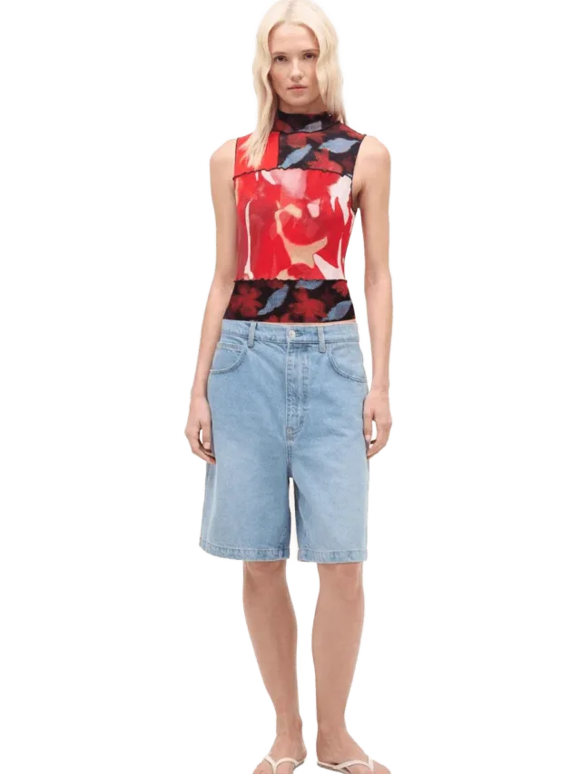 Staud RUBY TOP | RED ZONE MULTI