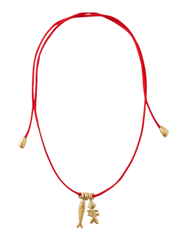 éliou Sardine and Fishbone Necklace