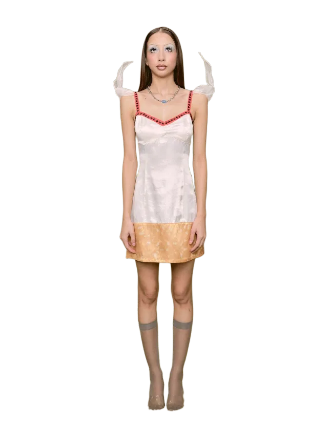 Fashion Brand Company Satin Cigarette Mini Dress
