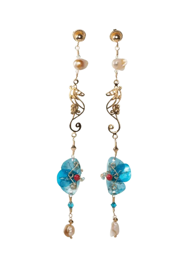 Alma dos Mares Seahorse Earrings