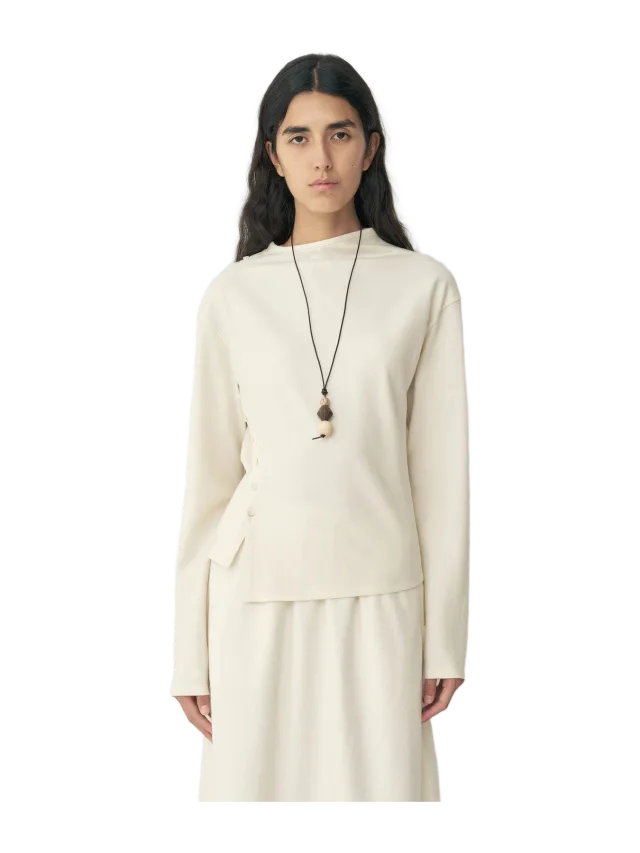 INSIS Side-slit Wool Top