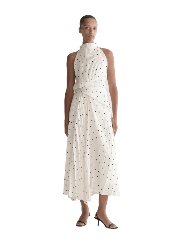 ALC Simona Pleated Midi Dress