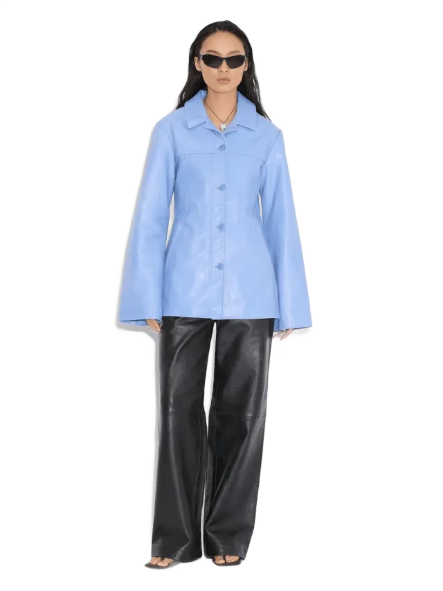 Holzweiler Slim-Fit Leather Blazer