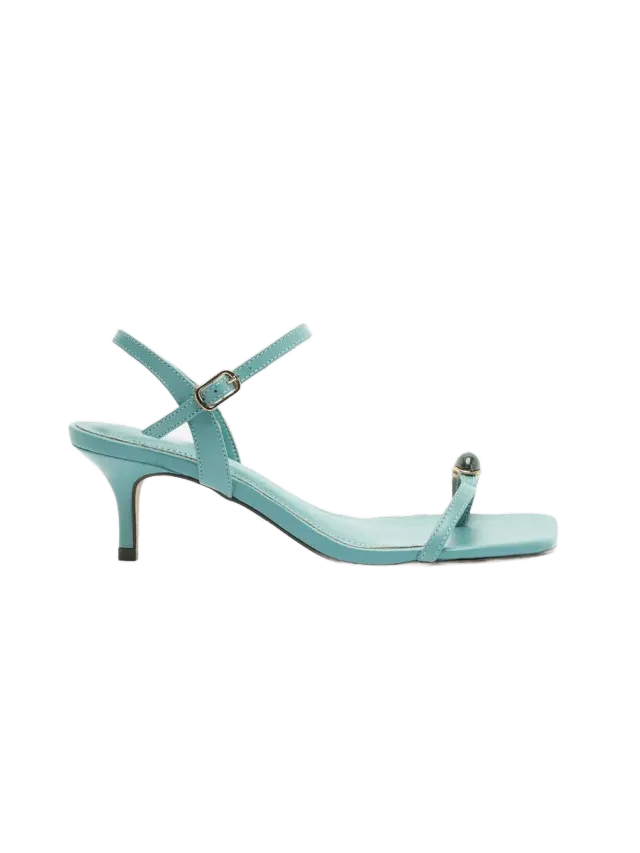 Arezzo Sofia Mid Stiletto Leather Sandal