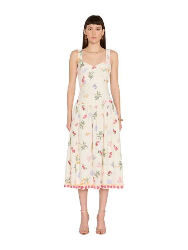 Amanda Uprichard Soho Midi Dress in Boardwalk